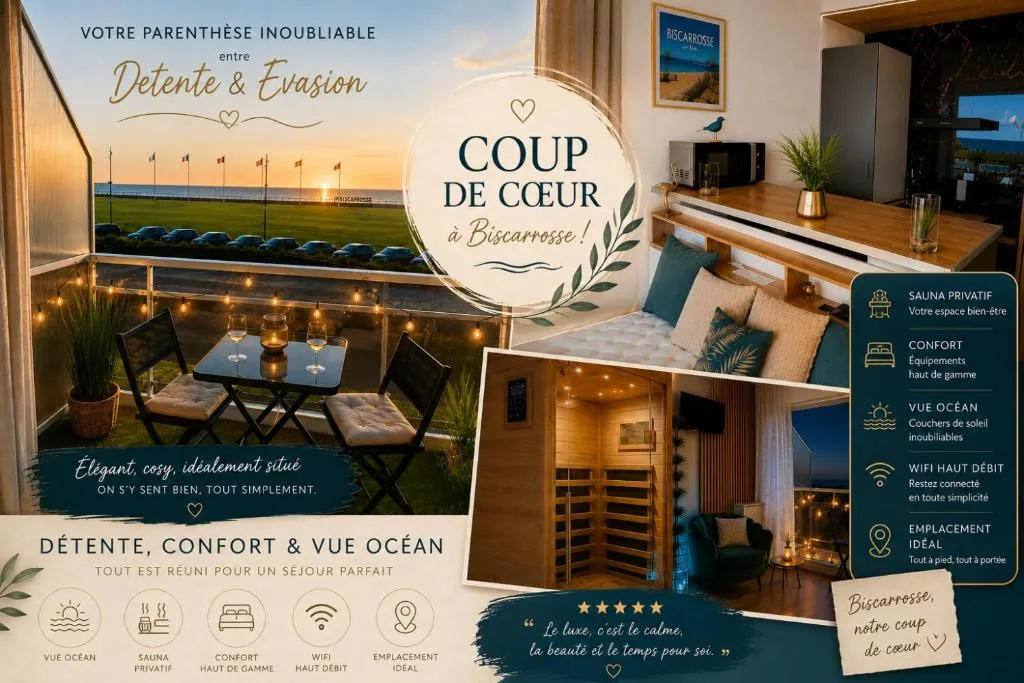 Studio Prestige avec sauna (Biscarrosse, Landes)