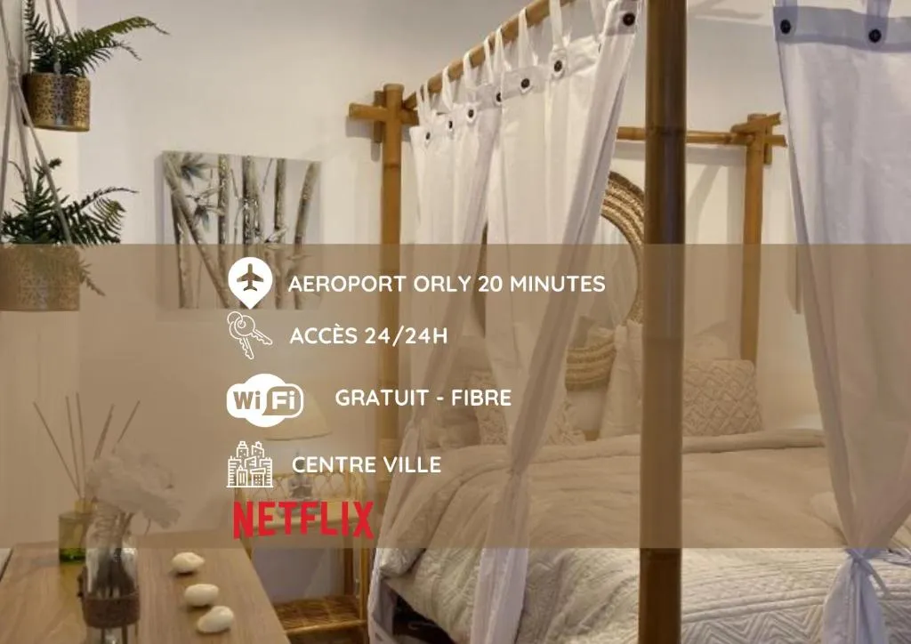 Suite Balnéo Bali - Escapade exotique près d'Orly (La Ville-du-Bois, Essonne)