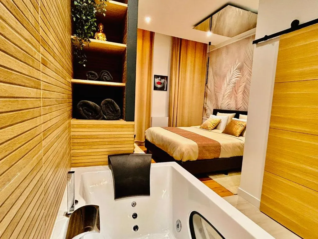 Suite Cosy Jacuzzi de Troyes - Appartement avec bain à remous près d'Espace Argence (Troyes, Aube)