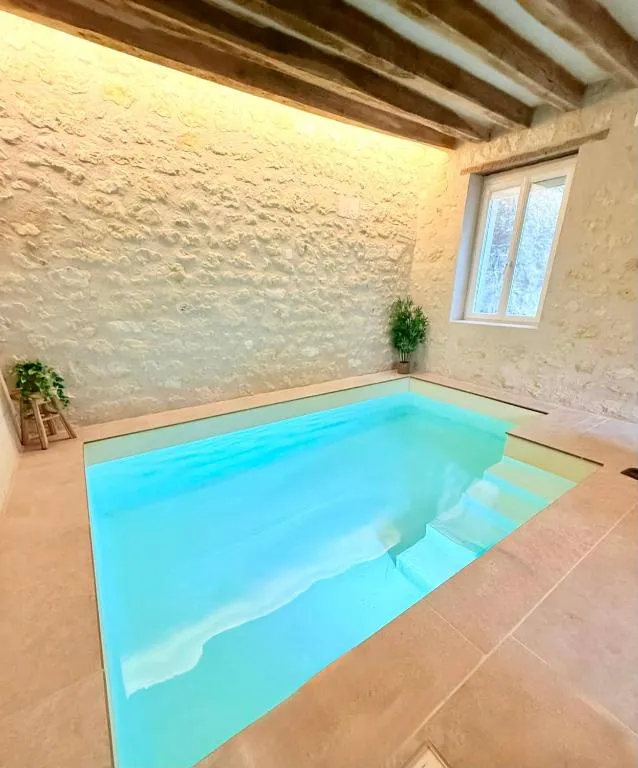 Suite piscine et sauna de Châteauvieux - Piscine intérieure privée près de Beauval (Châteauvieux, Loir-et-Cher)