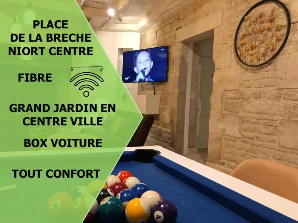 Villa Donna - jacuzzi, jardin et billard près de la Brèche (Niort, Deux-Sèvres)